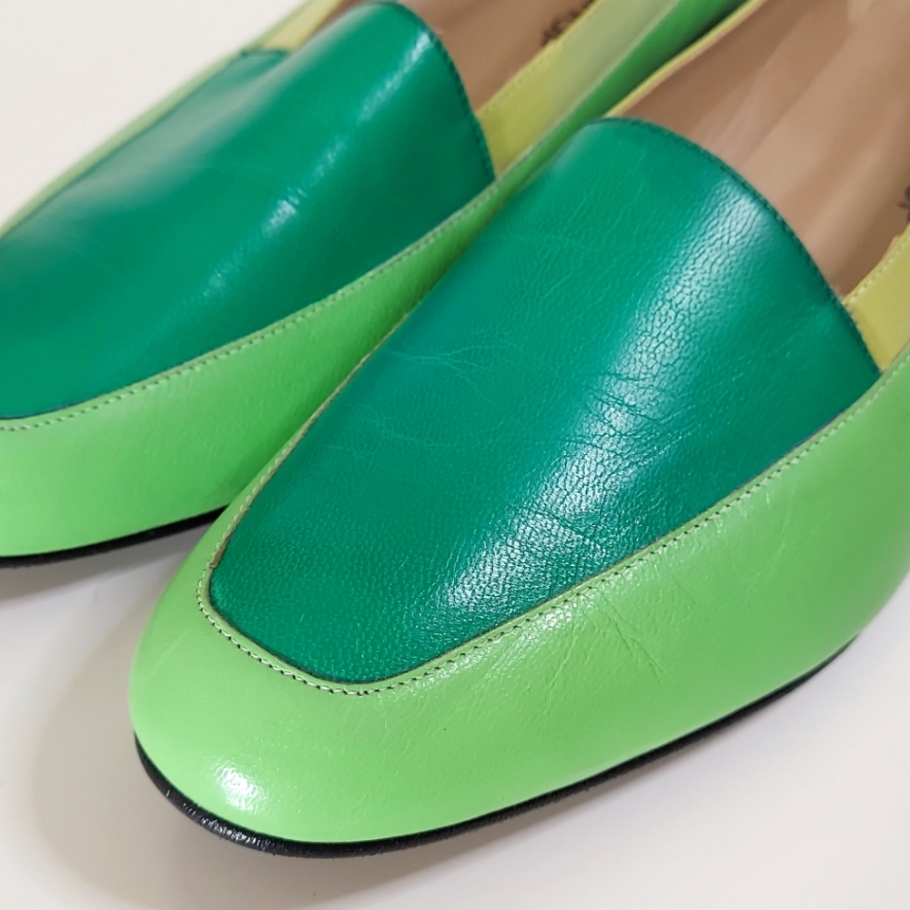 The Tog Shop Multi Toned Green Loafers Women's Size 7.5 M - Picture 12 of 12